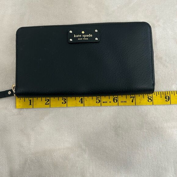 Kate Spade Wallet Women's Color Black New York Grove Street Neda Leather - Picture 10 of 12